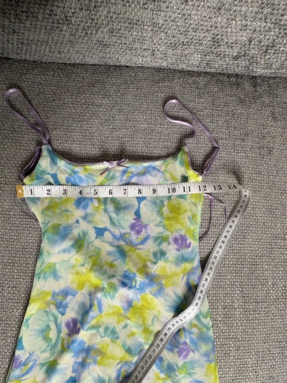 ZARA Floral Mesh Maxi Dress Size S Bodycon Stretch Slip Dress - Picture 15 of 16